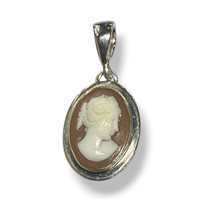 Anhänger Mandile 1922 Dame Cammei  in Silber Conchiglia 2MCICM225 - 2MCICM225